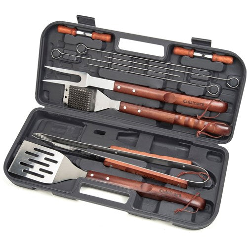 Cuisinart Grill - 13pc Wooden Handle Grilling Set-United Backyard