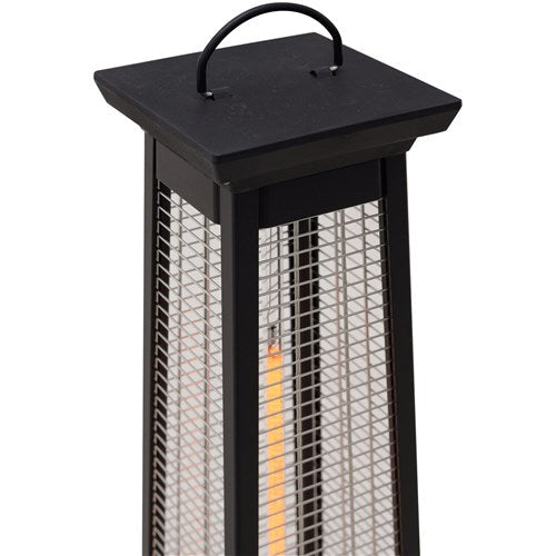 Hanover - 31 in Carbon Fiber Pyramid Heater - Black-United Backyard