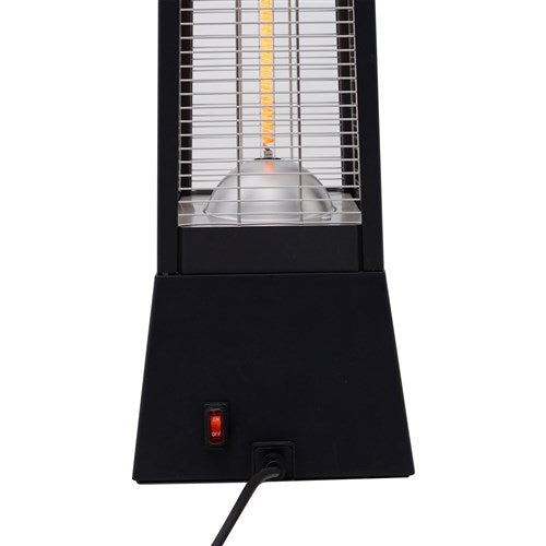 Hanover - 31 in Carbon Fiber Pyramid Heater - Black-United Backyard