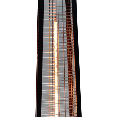 Hanover - 31 in Carbon Fiber Pyramid Heater - Black-United Backyard