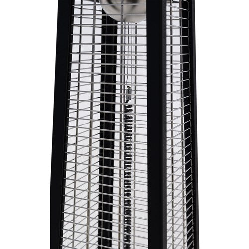 Hanover - 31 in Carbon Fiber Pyramid Heater - Black-United Backyard