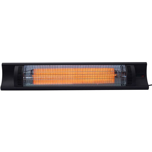 Hanover - 35in Carbon Fiber Lamp. 4 Power Settings and Remote-With Tripod - Black-United Backyard