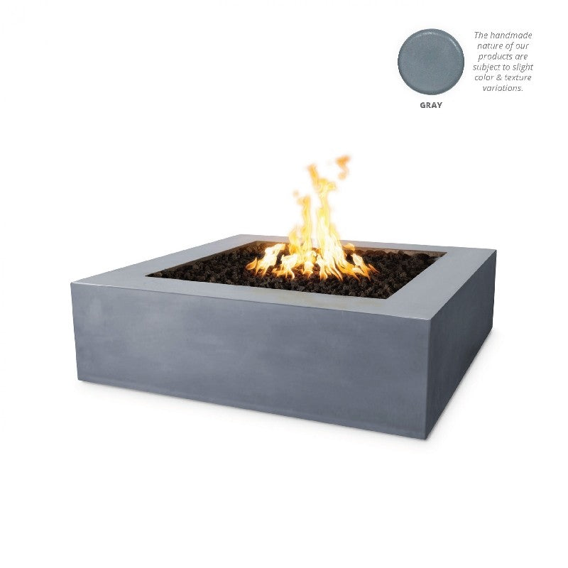 The Outdoor Plus - Quad 36 Inch Concrete Match Lit Fire Pit, Black, Liquid Propane Gas-United Backyard