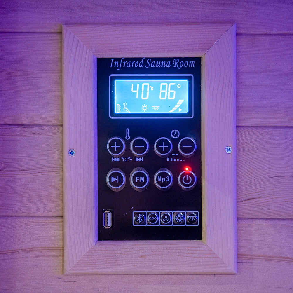 SaunaLume™ 3-Person Low-EMF Infrared Sauna Room – Compact Home Wellness Retreat