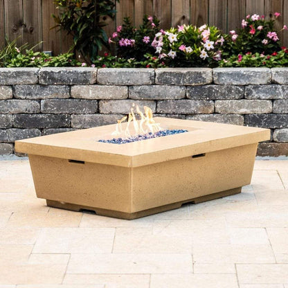 American Fyre Design - 52" Contempo Rectangle Gas Fire Table-United Backyard