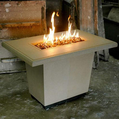 American Fyre Design - 54" Cosmopolitan Rectangle Gas Fire Table-United Backyard