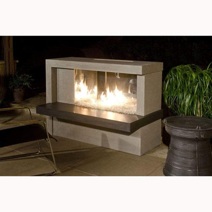 American Fyre Design - 59" Manhattan Outdoor Gas Fireplace-United Backyard
