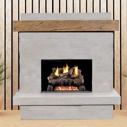 American Fyre Design - 68" Brooklyn Smooth Vent Free Outdoor Gas Fireplace-United Backyard