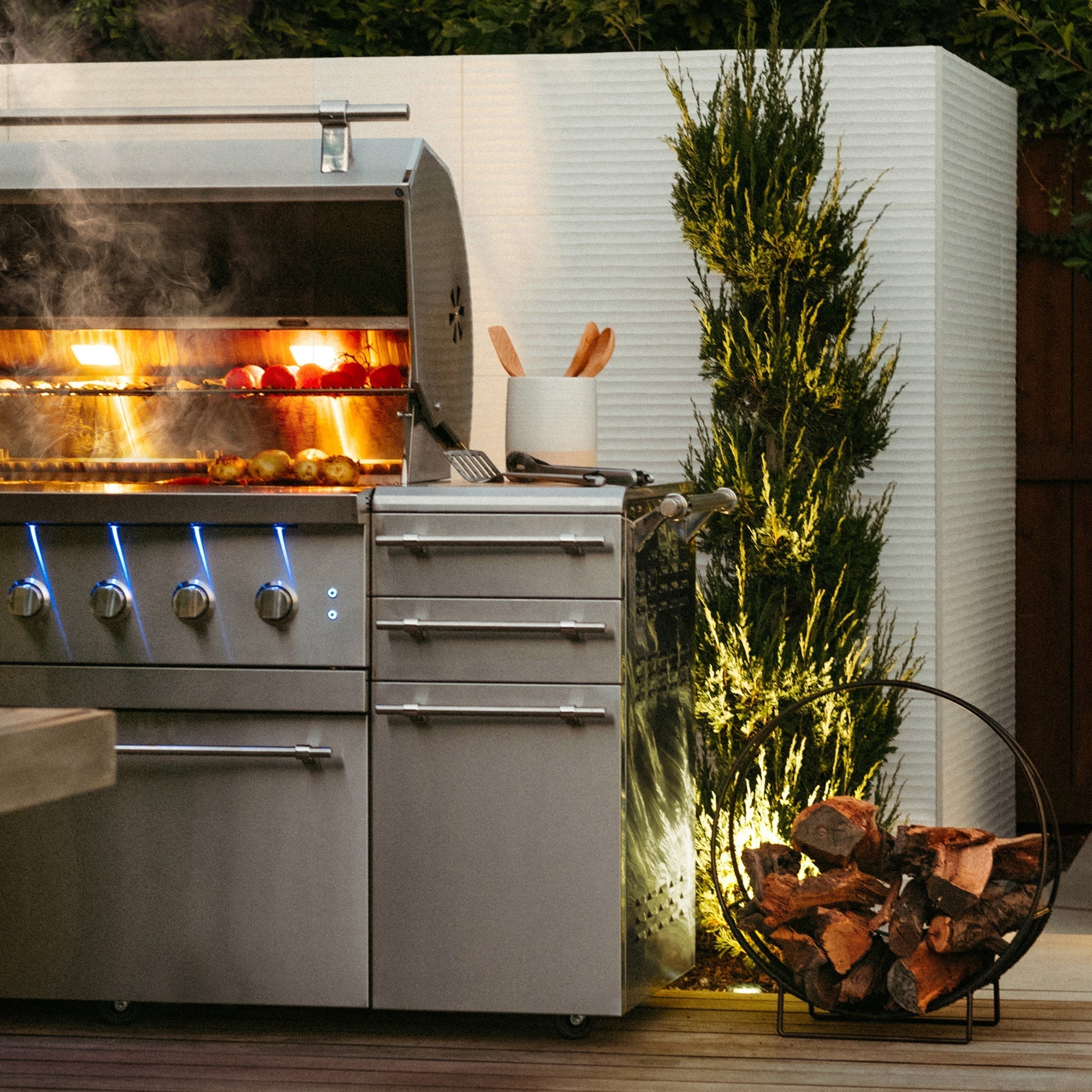 American Made Grill - Freestanding Encore 54" Hybrid Grill-United Backyard