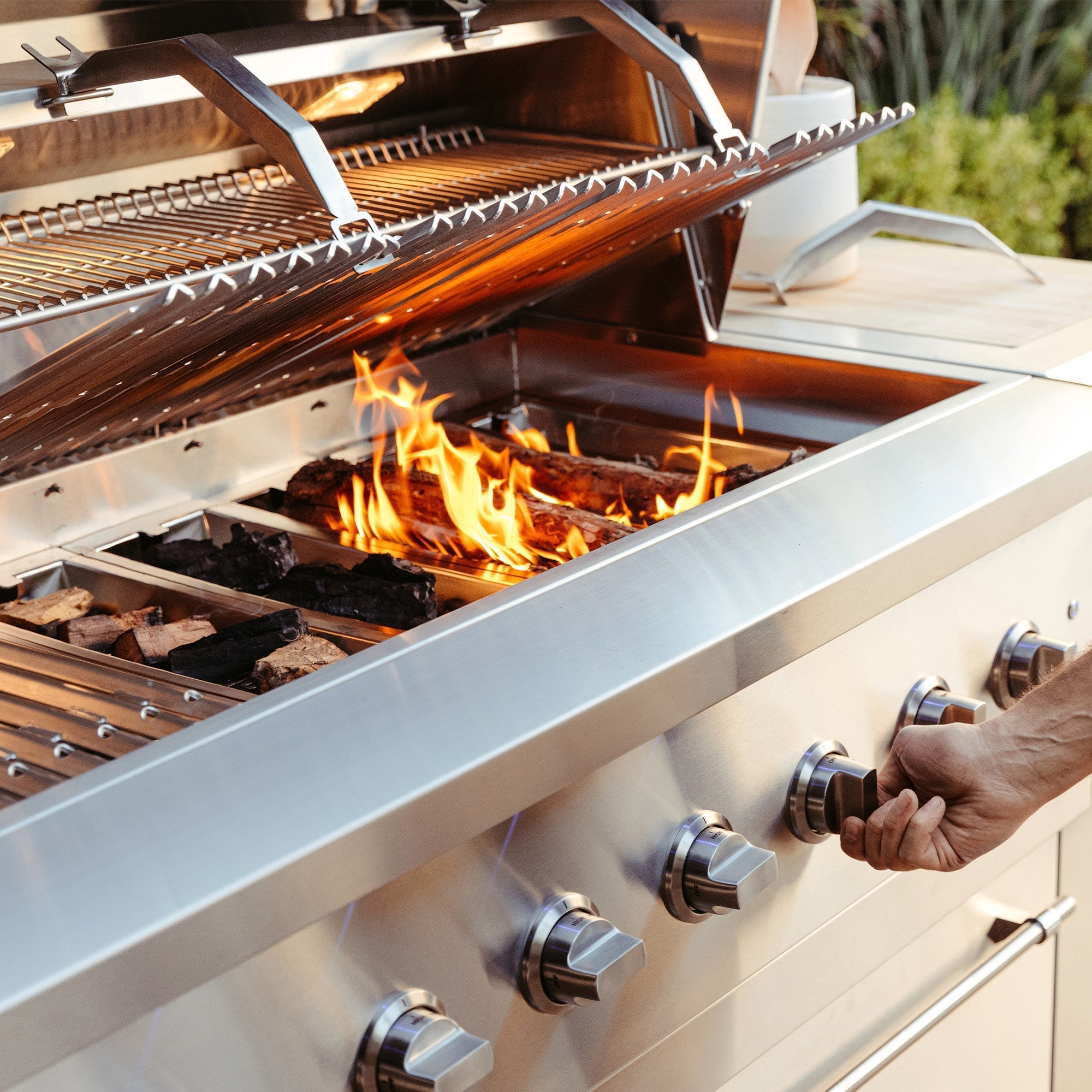 American Made Grill - Freestanding Encore 54" Hybrid Grill-United Backyard