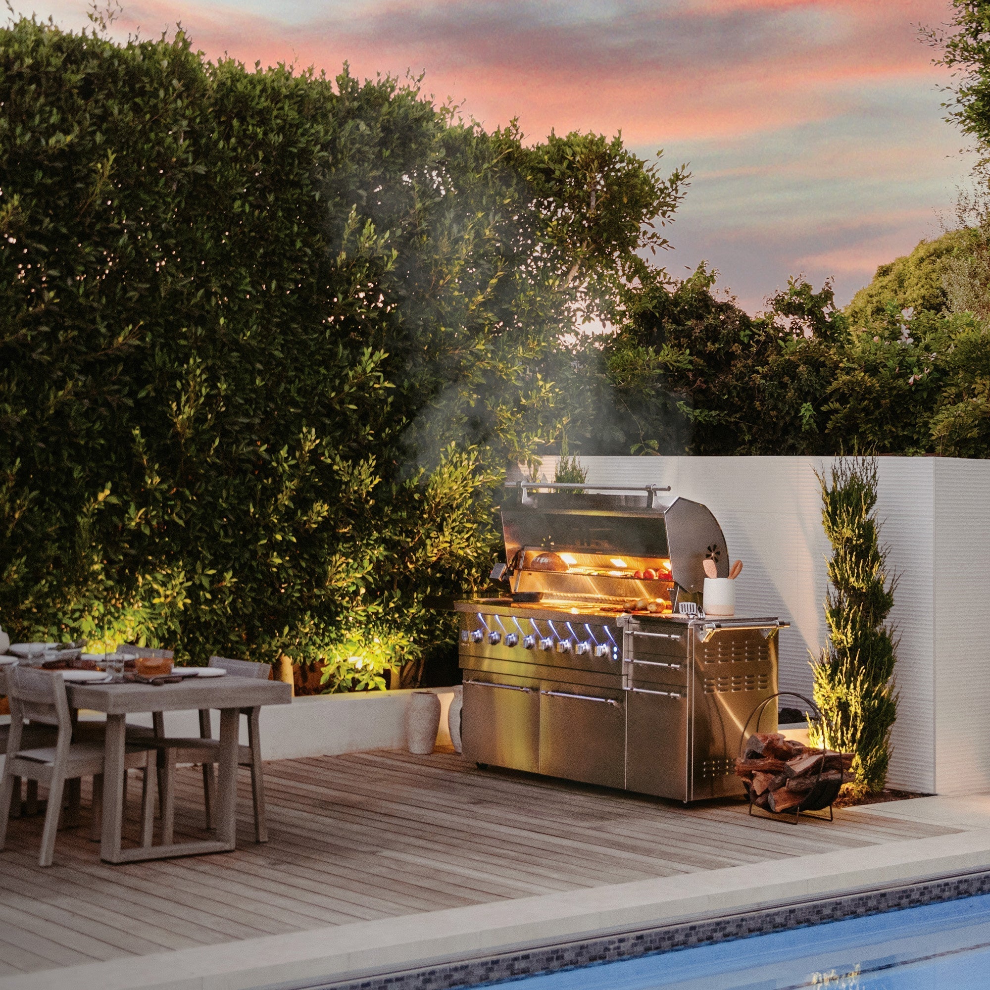 American Made Grill - Freestanding Encore 54" Hybrid Grill-United Backyard