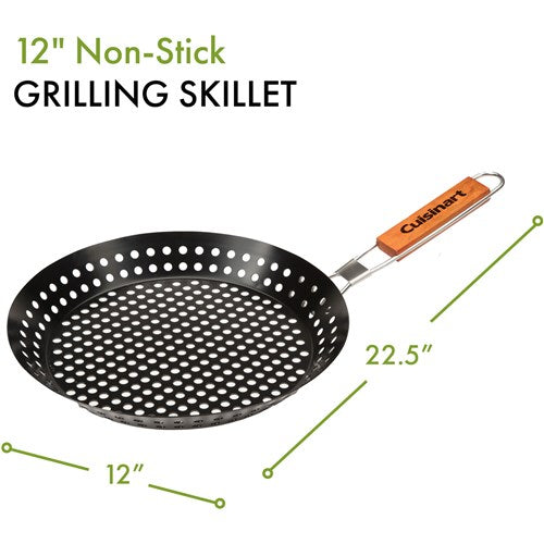 Cuisinart Grill - 12" Non-Stick Grilling Skillet, Perforated Surface-United Backyard