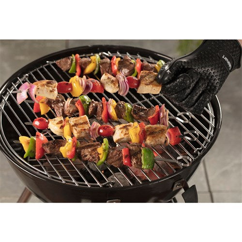 Cuisinart Grill - 2 Pc Heat Resistant Silicone Gloves, Resistant to 425 F, Ambidextrous - Black-United Backyard