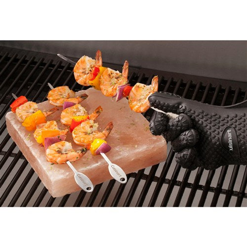 Cuisinart Grill - 2 Pc Heat Resistant Silicone Gloves, Resistant to 425 F, Ambidextrous - Black-United Backyard
