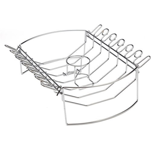 Cuisinart Grill - 4-in-1 BBQ Rack With Basket and Wing Rack - Stainless Steel-United Backyard