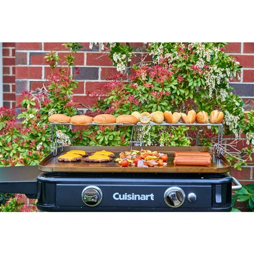 Cuisinart Grill - Adjustable Griddle Warming Rack, Light Cooking, Warming & Toasting-United Backyard