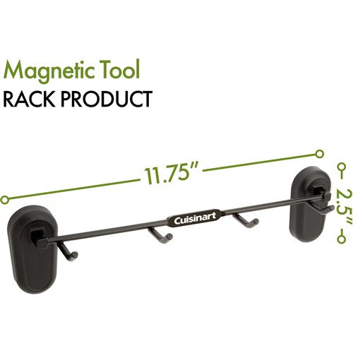 Cuisinart Grill - Magentic Tool Rack, Stays Securely in Place - Black-United Backyard