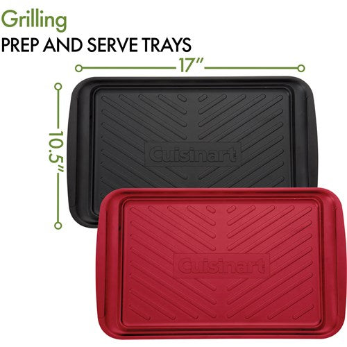 Cuisinart Grill - Prep and Serve Grilling Trays, Color Coded, Dishwasher Safe-United Backyard