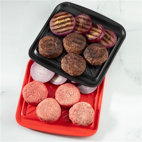 Cuisinart Grill - Prep and Serve Grilling Trays, Color Coded, Dishwasher Safe, Small-United Backyard