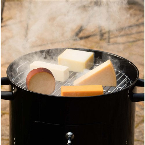 Cuisinart Grill - Vertical 16" Charcoal Smoker, Vents in Lid - Black-United Backyard