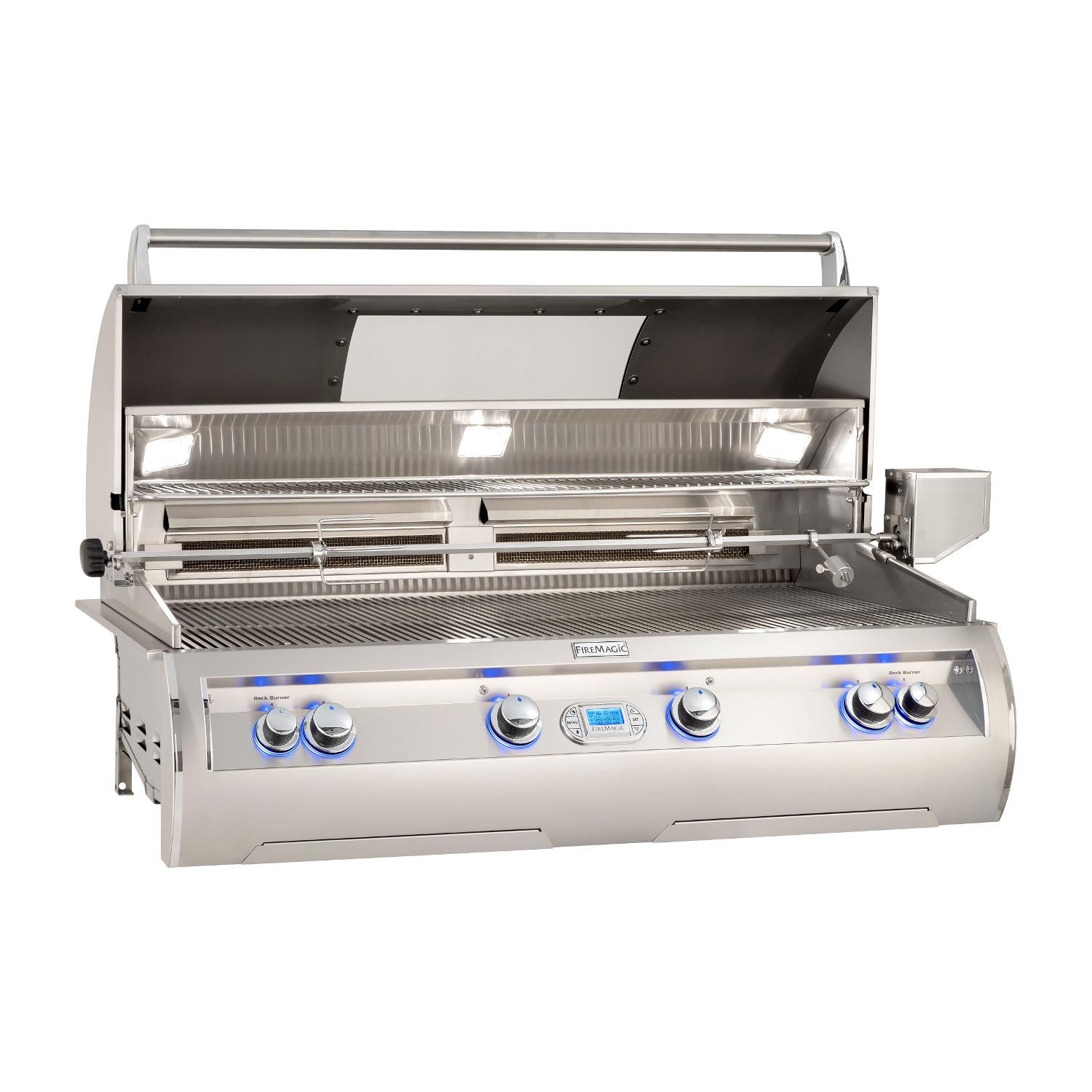 Fire Magic - Echelon Diamond 48-Inch Built-In Natural Gas Grill With Rotisserie, Digital Thermometer & Magic View Window-United Backyard