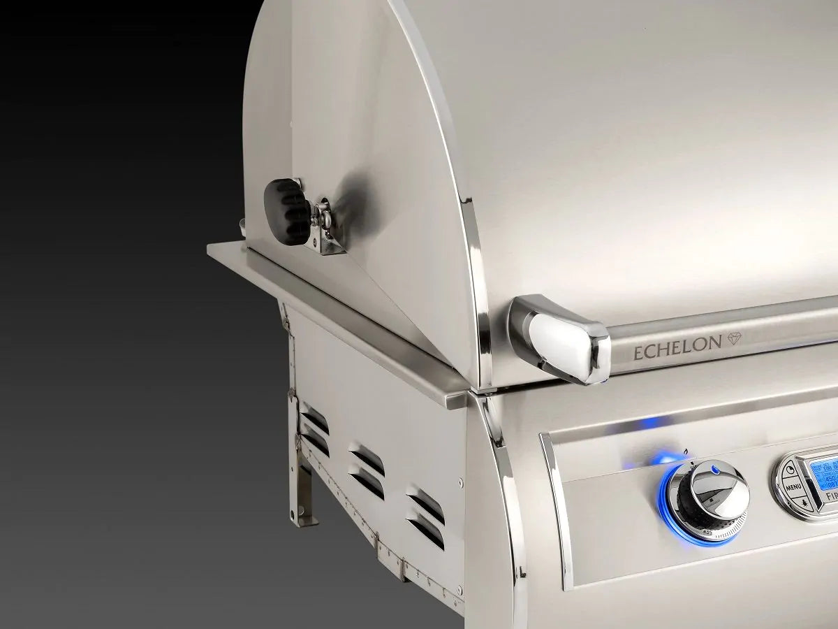 Fire Magic - Echelon Diamond E660i 30-Inch Propane Gas Built-In Grill with Backburner, Rotisserie Kit and Analog Thermometer-United Backyard
