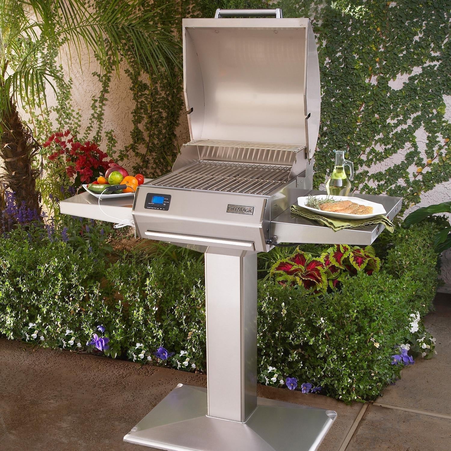 Fire Magic - Electric Grill On Patio Post-United Backyard