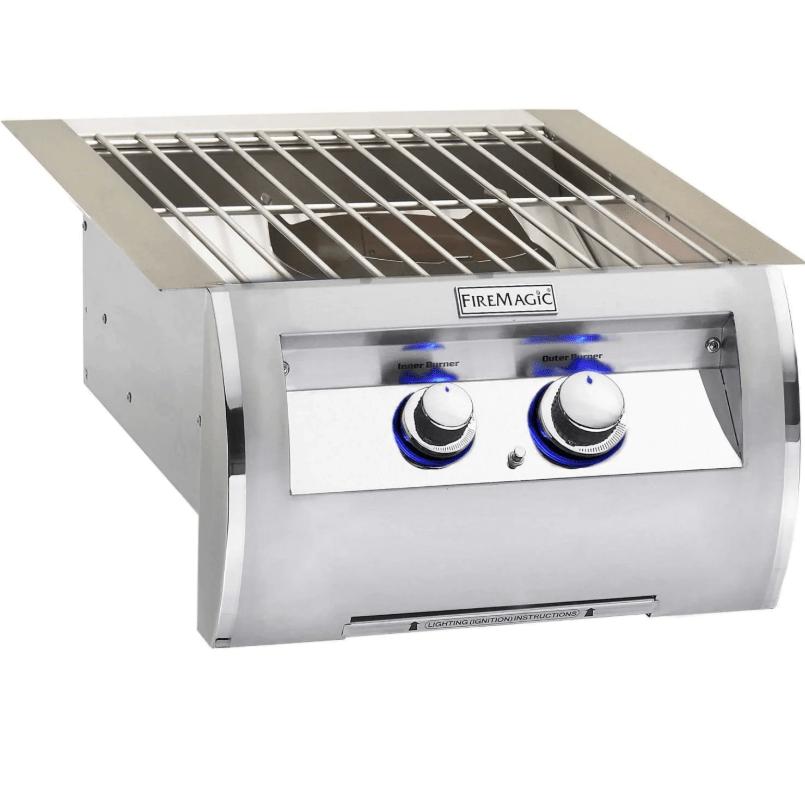 Fire Magic Grills - Echelon 19 Inch Built-In Power Burner with Stainless Steel Grid, Liquid Propane-United Backyard