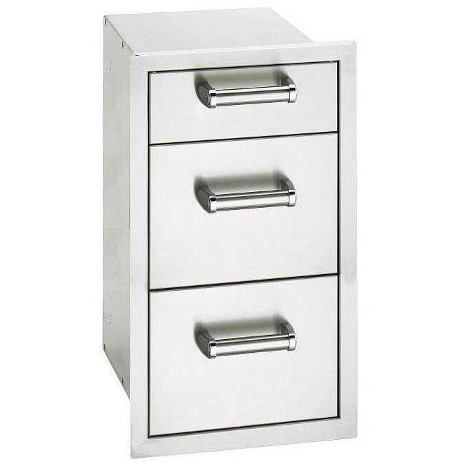 Fire Magic - Premium Flush 14-Inch Triple Access Drawer with Soft Close-United Backyard