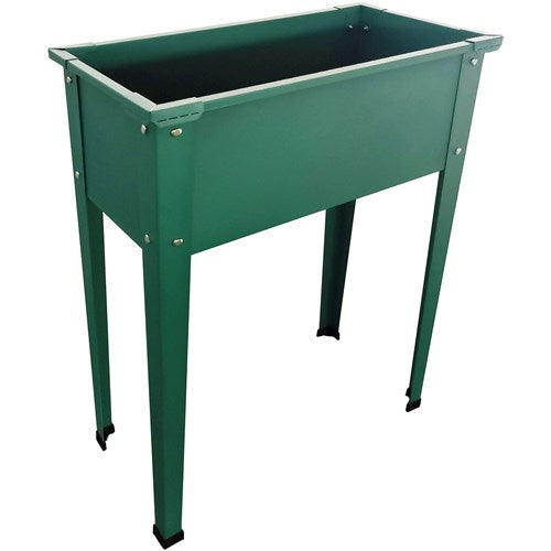 Hanover - Galvanized Steel Raised Planter Bed with Legs 24"x12"x31" - Green-United Backyard