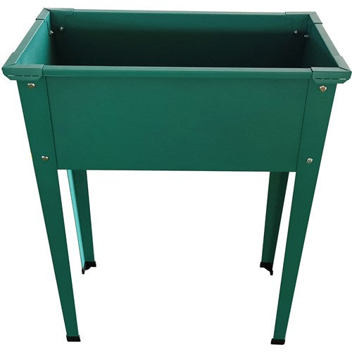 Hanover - Galvanized Steel Raised Planter Bed with Legs 24"x12"x31" - Green-United Backyard
