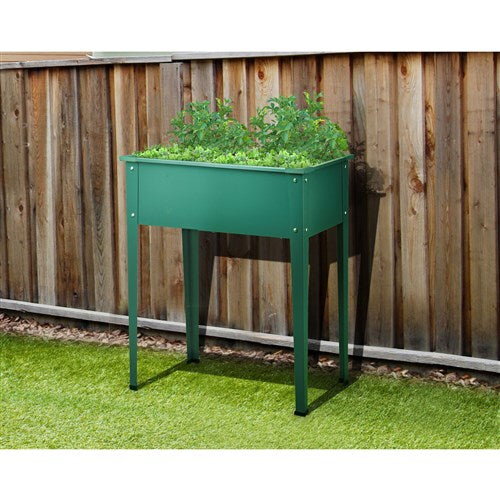 Hanover - Galvanized Steel Raised Planter Bed with Legs 24"x12"x31" - Green-United Backyard