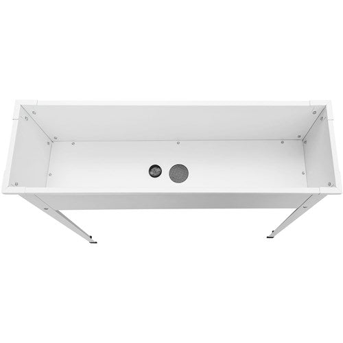 Hanover - Galvanized Steel Raised Planter Bed with Legs 40"x12"x31" - White-United Backyard