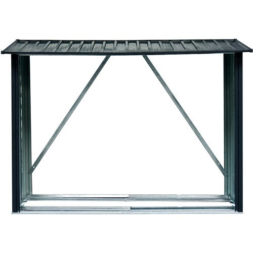Hanover - Galvanized Steel Wood Storage 85.4"x33"x60"-United Backyard