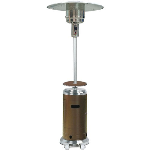 Hanover - Steel Umbrella Patio Heater, 7' tall, Propane, 48,000 BTU - Bronze/Stainless Steel-United Backyard